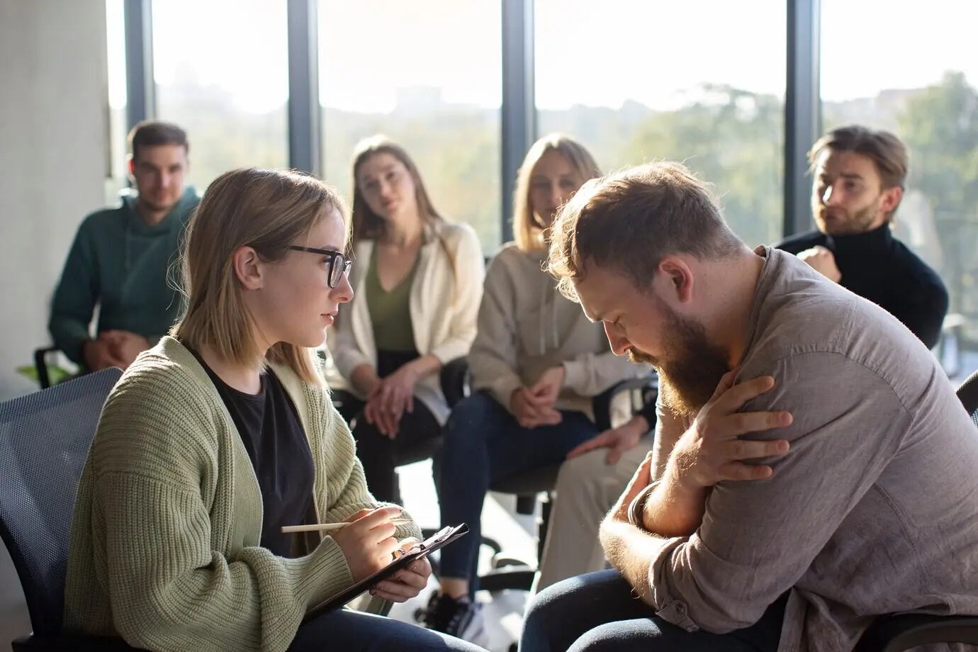 Настоящая встреча групповой терапии